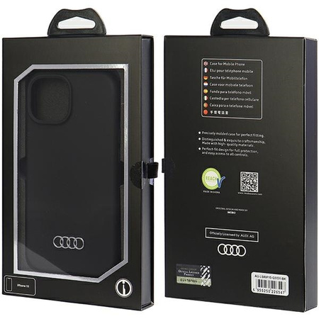 Audi Silicone Case for iPhone 15 - black