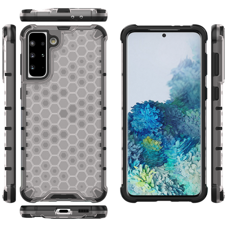 Honeycomb etui pancerny pokrowiec z żelową ramką Samsung Galaxy S22+ (S22 Plus) przezroczysty