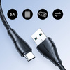 Joyroom USB - USB C 3A Kabel Surpass Series für schnelles Aufladen und Datenübertragung 1,2 m schwarz (S-UC027A11)