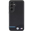 Etui BMW Leather Carbon na Samsung Galaxy S24+ - czarne