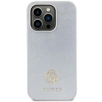 Guess GUHCP15MPS4DGPS iPhone 15 Plus 6.7&quot; silver/silver hardcase Strass Metal Logo