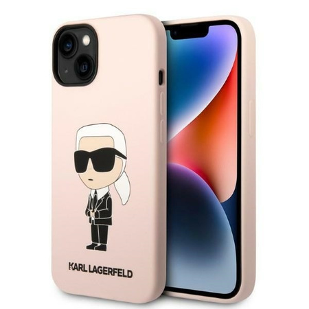 Karl Lagerfeld Silicone NFT Ikonik - Etui iPhone 14 Plus (różowy)