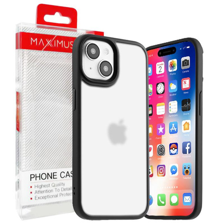 MX RIBBED CAM IPHONE 14 PLUS (6.7) BLACK / CZARNY