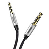 Baseus kabel audio Yiven M30 jack 3,5 mm - jack 3,5 mm 1,5 m srebrno-czarny