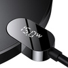 Inductive wireless charger Baseus Digital LED  15W (black)