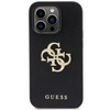 Etui Guess Perforated 4G Glitter do iPhone 15 Pro - czarne