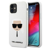 Karl Lagerfeld KLHCP12SSLKHWH iPhone 12 mini 5,4" biały/white hardcase Silicone Karl`s Head