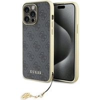 Etui Guess 4G Charms Collection do iPhone 15 Pro Max - szare