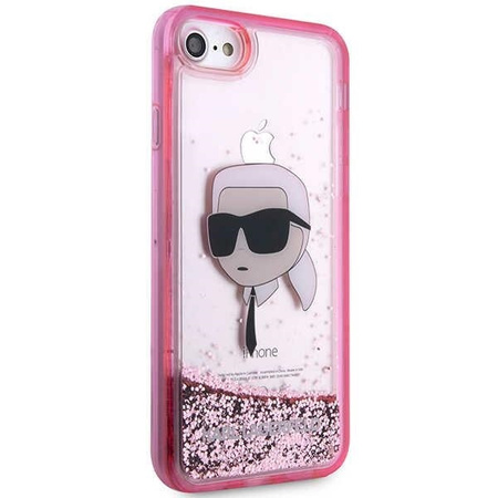 Karl Lagerfeld KLHCI8LNKHCP iPhone 7/8/ SE 2020/2022 różowy/pink hardcase Glitter Karl Head