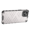 Honeycomb case for iPhone 14 armored hybrid cover transparent