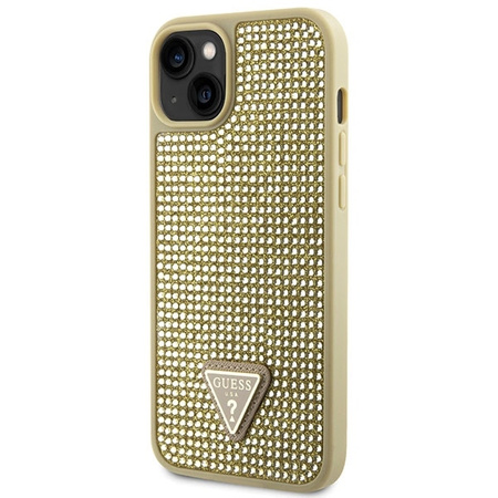 Guess GUHCP14SHDGTPD iPhone 14 6.1" złoty/gold hardcase Rhinestone Triangle