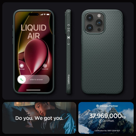 Spigen LIQUID AIR IPHONE 15 PRO MAX ABYSS GRÜN