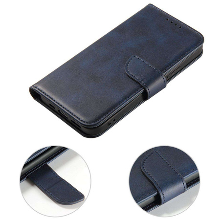 Magnethülle für Xiaomi Redmi Note 12 Hülle mit Flip Wallet Stand Blau