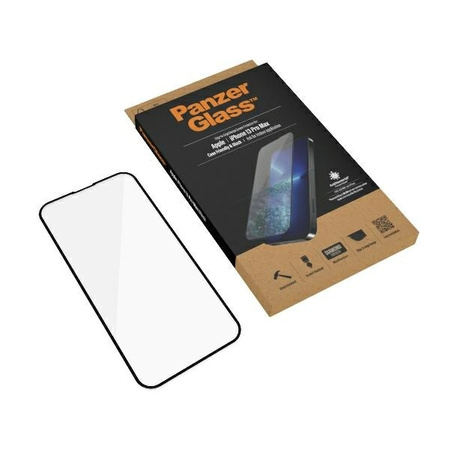 Szkło Hartowane 5D IPHONE 13 PRO MAX PanzerGlass E2E Microfracture Case Friendly AntiBacterial (o2746) czarne