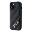 Karl Lagerfeld KLHCP13MPQDSMGK iPhone 13 6.1" czarny/black hardcase Diagonal Quilted Script