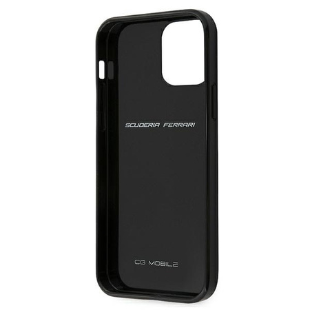 Ferrari FERCAHCP12SBK iPhone 12 mini 5,4" czarny/black hardcase On Track Real Carbon