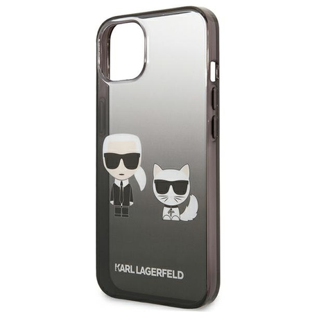 Karl Lagerfeld KLHCP13STGKCK iPhone 13 mini 5,4 &quot;hardcase black / black Gradient Ikonik Karl &amp; Choupette