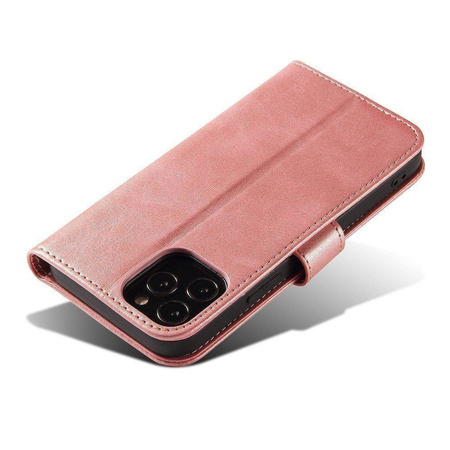 Magnet Case elegante Hülle mit Überschlag und Standfunktion für Samsung Galaxy A73 pink