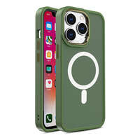 Magnetyczne etui Color Matte Case do iPhone 15 Pro Max - zielony