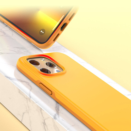 Choetech MFM Anti-Drop-Hülle Made For MagSafe für iPhone 13 Pro orange (PC0113-MFM-YE)