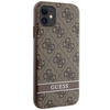 Guess GUHCN61P4SNW iPhone 11 / Xr brown/brown hardcase 4G Stripe