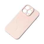 Silikonowe magnetyczne etui iPhone 13 Pro Max Silicone Case Magsafe - różowe