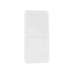 POWERBANK MX COCO 10 000 mAh, 2xUSB, 10W Li-Po, WHITE / BIAŁY, + kabel microUSB