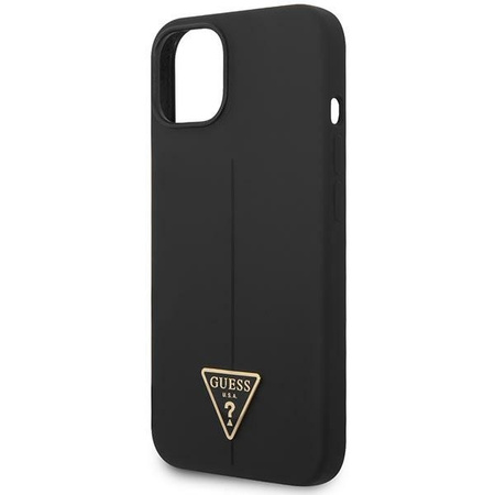 Guess Silicone Triangle Logo - Etui iPhone 14 Plus (czarny)