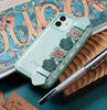 Kingxbar Sweet Series żelowe etui ozdobione oryginalnymi Kryształami Swarovskiego z podstawką iPhone 12 Pro / iPhone 12 czarny