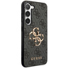 Oryginalne Etui GUESS Hardcase GUHCS24S4GMGGR do Samsung S24 (Leather 4G Metal Logo / czarny)