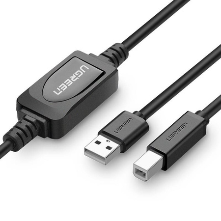 Active Printer Cable USB 2.0 A-B UGREEN US122, 10m (black)