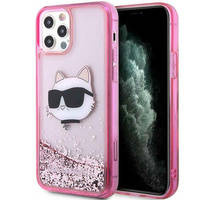 Karl Lagerfeld KLHCP12MLNCHCP iPhone 12/ 12 Pro 6,1" różowy/pink hardcase Glitter Choupette Head