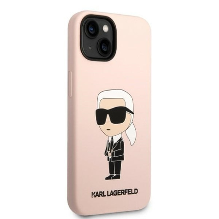 Karl Lagerfeld Silicone NFT Ikonik - Etui iPhone 14 Plus (różowy)