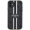 Guess GUHMN61P4RPSK iPhone 11 / Xr black/black hardcase 4G Printed Stripes MagSafe