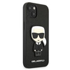 Karl Lagerfeld KLHCP13SOKPK iPhone 13 mini 5,4" czarny/black hardcase Saffiano Ikonik Karl`s Patch