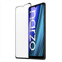 Dux Ducis 9D Tempered Glass 9H Full Screen Tempered Glass mit Realme Narzo 50A Rahmen schwarz (case friendly)