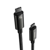 Cable USB C - USB C 480Mb/s 240W 3m Baseus Tungsten Gold CAWJ040101 - black