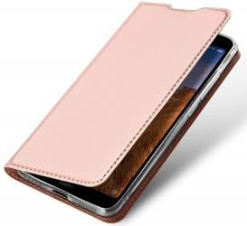 Etui SAMSUNG GALAXY A01 z klapką Dux Ducis skórzane Skin Leather jasny róż