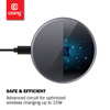 Crong PowerSpot Fast Wireless Charger – Bezprzewodowa ładowarka Qi 15W USB-C (Shadow Black)