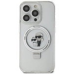 Karl Lagerfeld KLHMN61HMRSKCH iPhone 11 / Xr 6.1&quot; white/white hardcase Ring Stand Karl&amp;Choupette MagSafe