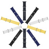 Dux Ducis Strap Watch Strap 8 / 7 / 6 / 5 / 4 / 3 / 2 / SE (41 / 40 / 38mm) Silicone Band Bracelet Navy Blue (OceanWave Version)