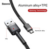 Baseus Cafule Cable - Dwustronny kabel połączeniowy micro USB na USB QC 3.0, 2.4 A, 0.5 m (szary/czarny)