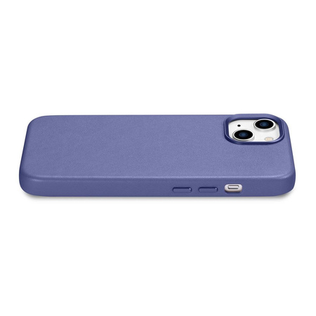 iCarer Case Leather genuine leather case for iPhone 14 hellviolett (WMI14220705-LP) (MagSafe compatible)