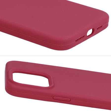 Silicone Lite Case do Iphone 13 bordowy