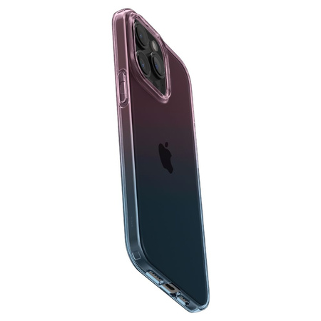 Etui Spigen Liquid Crystal na iPhone 15 Pro - różowo-niebieskie