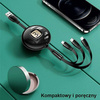 USAMS Kabel U69 3w1 1m zielony/green (lightning/microUSB/USB-C) SJ508USB03 (US-SJ508)