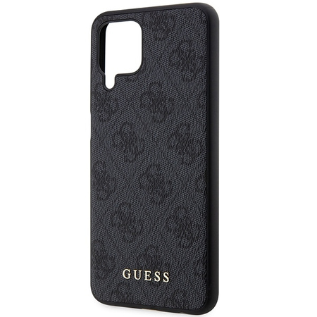 Guess GUHCSM33G4GFGR M33 5G M336 szary/grey hard case 4G Metal Gold Logo