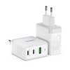 Duzzona 3-Port GaN Ladegerät 2 x USB Typ C + USB 65W PD QC3.0 weiß (T1)