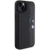 Etui BMW Perforated Tricolor Line na iPhone 15 Plus / 14 Plus - czarne