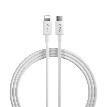 Devia kabel Smart PD USB-C - Lightning 2,0 m 3A biały